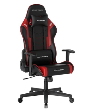 Gaming-Stuhl Prince Büro- und Gamingstuhl van DXRacer, Rood, Zwart – cover 3 van 5