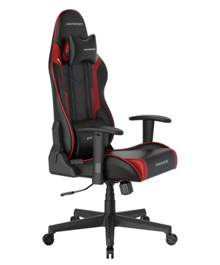 Gaming-Stuhl Prince Büro- und Gamingstuhl van DXRacer, Rood, Zwart – cover 4 van 5