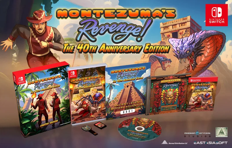 Montezuma's Revenge the 40th Anniversary Edition Limited Edition van eastasiasoft, Nintendo Switch – cover