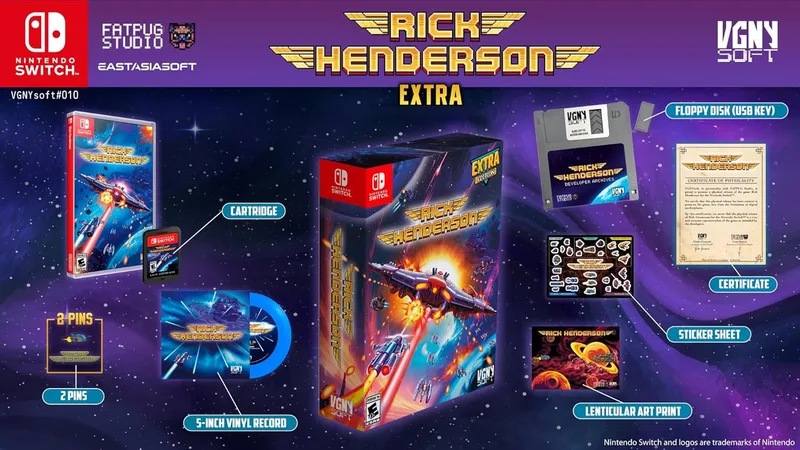 Rick Henderson Extra Edition van eastasiasoft, Nintendo Switch – cover