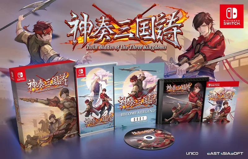 Twin Blades of the Three Kingdoms Limited Edition by eastasiasoft, Nintendo Switch – cover