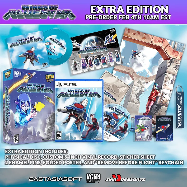Wings of Bluestar Extra Edition de eastasiasoft, PS5 – jaquette