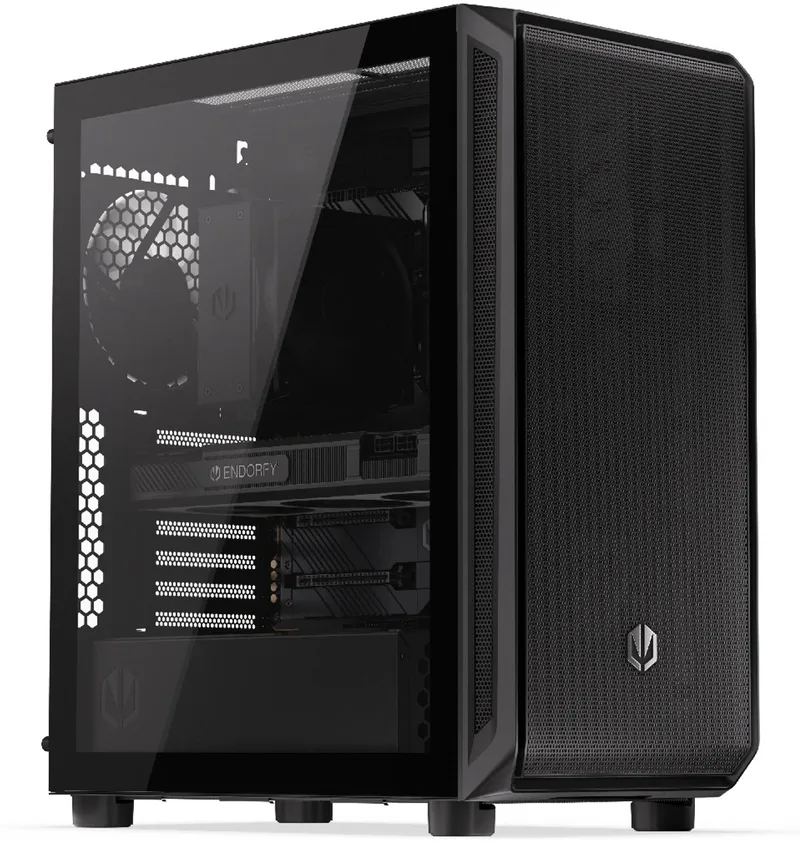 Arx 500 Core Atx Computerbehuizing Met Venster, Zwart, Zonder Voedingsadapter van Endorfy, Transparant – cover