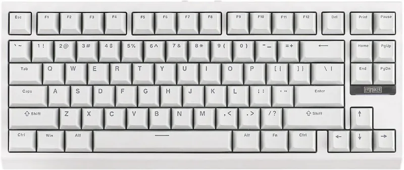 G84 - Mechanisch Draadloos Toetsenbord - RGB - 80% - Qwerty - Gaming Keyboard - Transparent Switch van EPOMAKER, Wit, US – cover