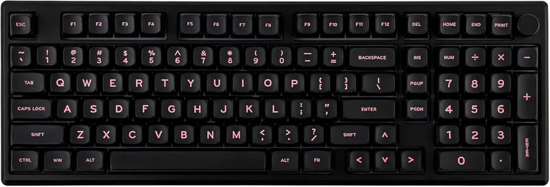 Galaxy 100 - Mechanisch Draadloos Toetsenbord - RGB - 100% - QWERTY - Gaming Keyboard - Feker Marble White Switch van EPOMAKER, Zwart, US – cover