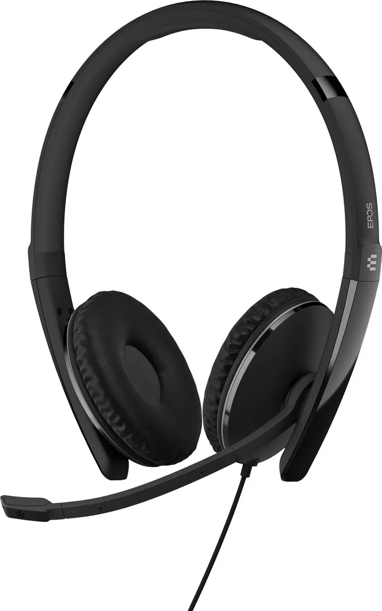 Tweezijdige on-ear USB-C-headset met ANC, gecertificeerd voor Microsoft Teams by EPOS, Black – cover