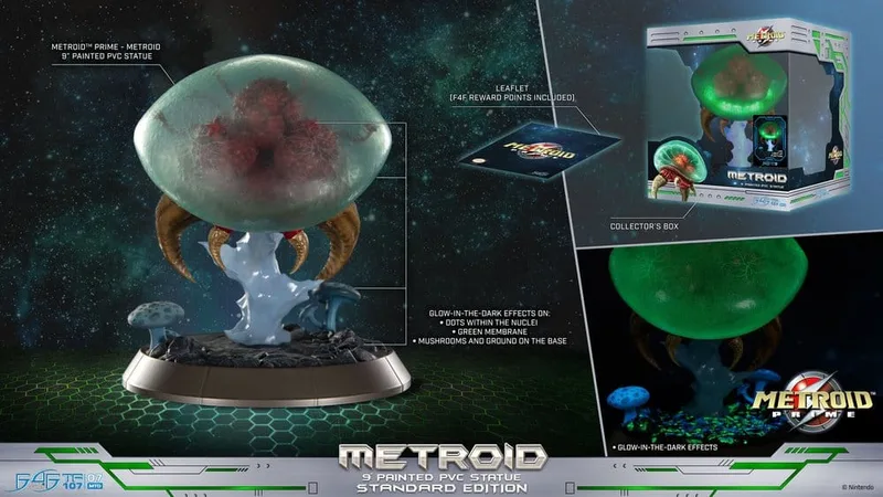 Metroid Prime Resin Statue - Metroid (Standard) (Glow in the Dark)(First4Figures) van First 4 Figures – cover