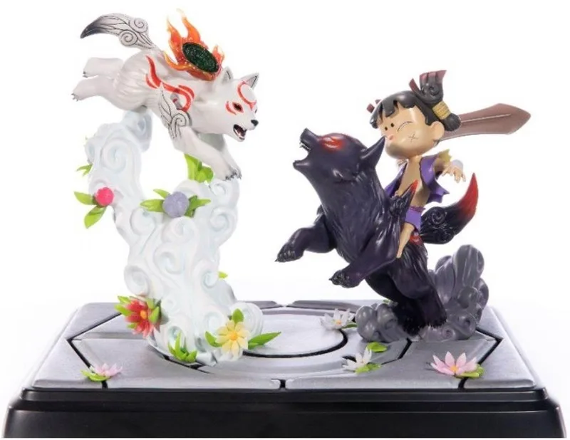 Okami PVC Statue - Chibiterasu vs. Dark Chibiterasu & Possessed Kuni (First 4 Figures) van First 4 Figures – cover