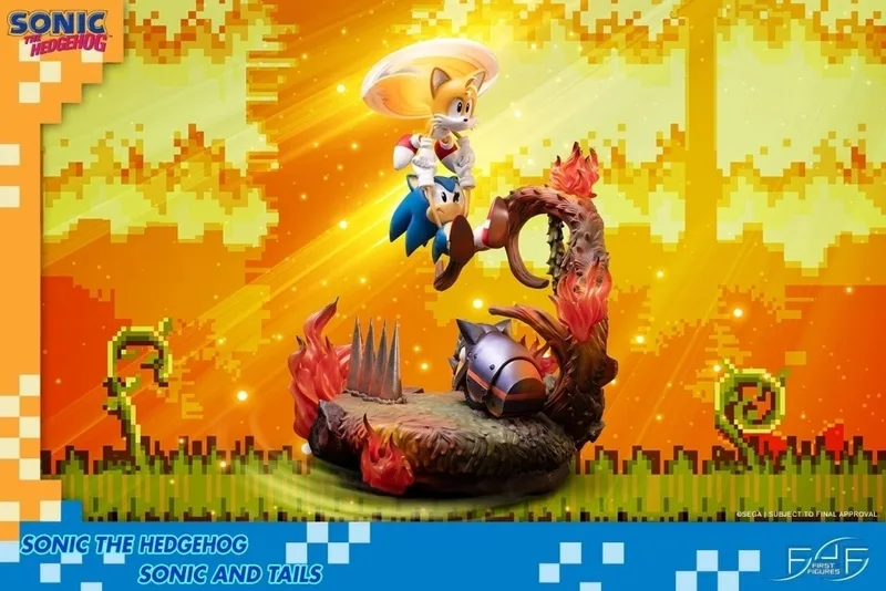 Sonic the Hedgehog: Sonic and Tails 20 inch Statue van First 4 Figures – cover