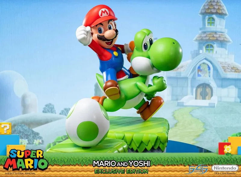 Super Mario 19 inch Statue - Mario and Yoshi (Exclusive Edition) van First 4 Figures – cover