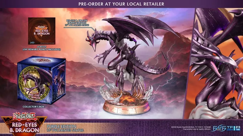 Yu-Gi-Oh! Resin Statue - Red-Eyes B. Dragon - Purple (First4Figures) van First 4 Figures – cover