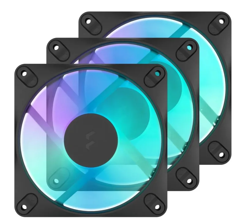 Dynamic 3 - 12 RGB Black 3-pack by Fractal Design – cover