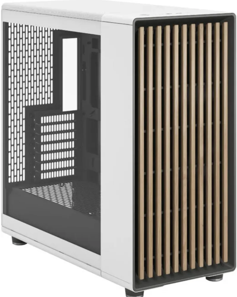 North XL RC Chalk White TG Clear - Behuizing by Fractal Design – cover