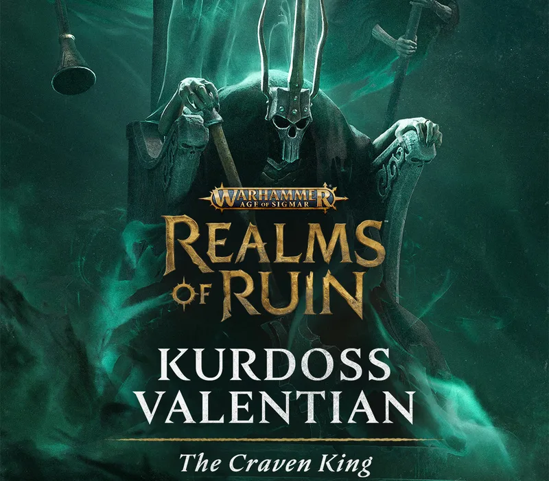 Warhammer Age of Sigmar: Realms of Ruin – Kurdoss Valentian, The Craven King DLC van Frontier Developments – cover