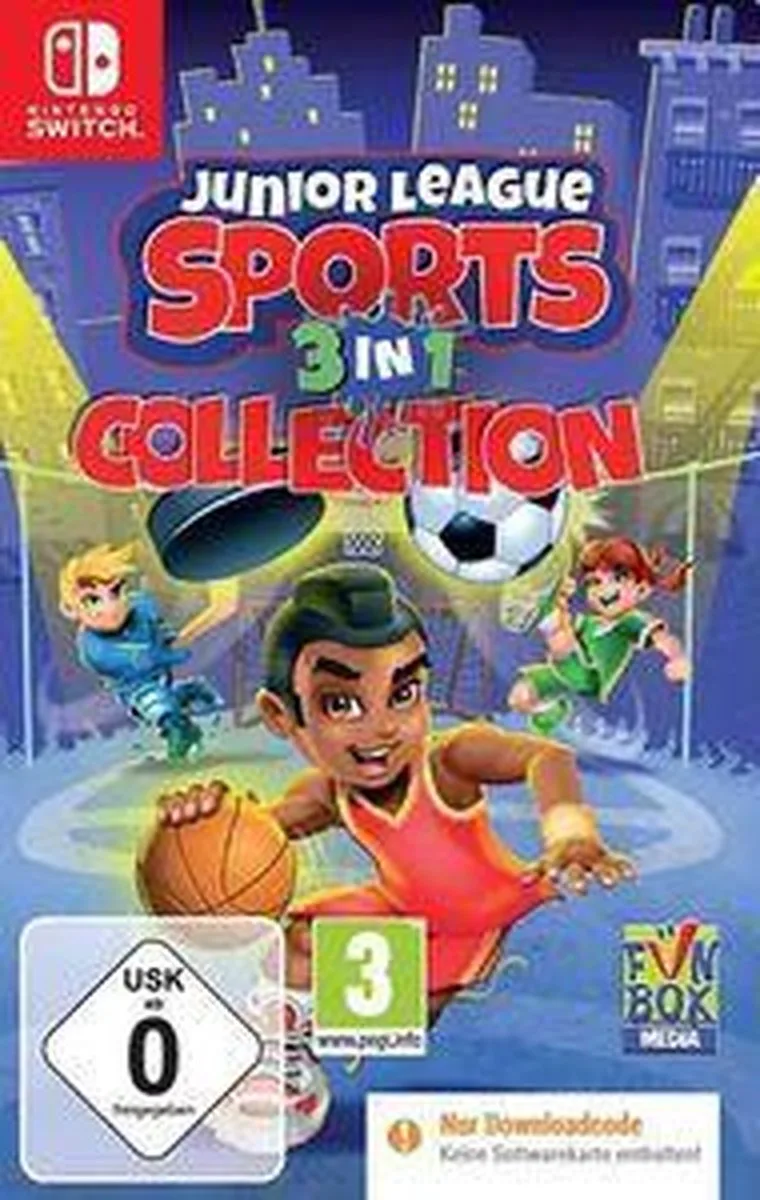 [Nintendo Switch] Junior League Sports 3-in-1 Collection by Funbox Media, Nintendo Switch – cover