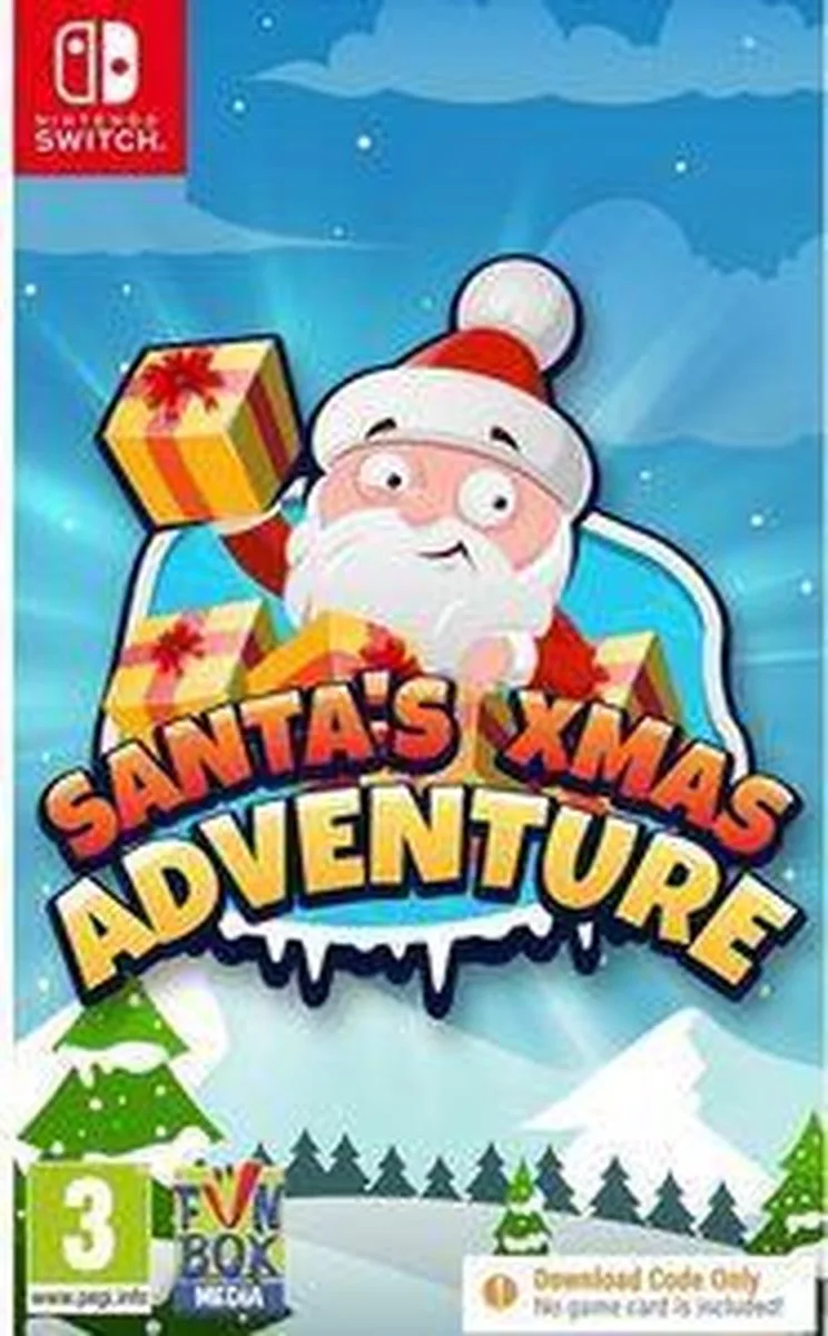 Santa's Xmas Adventure, Nintendo Switch, E (Iedereen), Download van Funbox Media, Nintendo Switch – cover