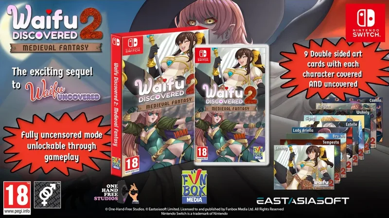 Waifu Discovered 2: Medieval Fantasy van Funbox Media, Nintendo Switch – cover