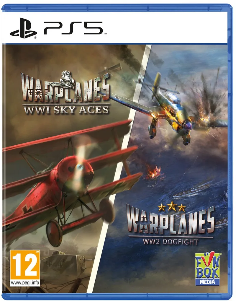 Warplanes: WWI Sky Aces + WW2 Dogflight by Funbox Media, PS5 – cover