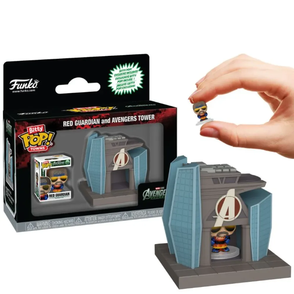 Avengers Doomsday Bitty Town Red Guardian Avengers Tower Figur från Funko – omslag
