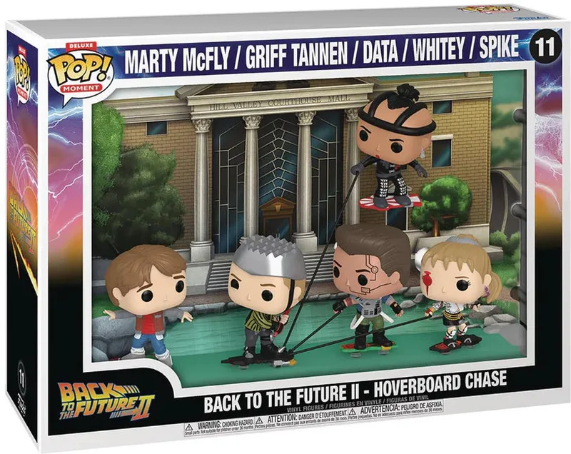 Back To The Future 2 Funko Pop! Moment Vinyl: Marty McFly / Griff Tannen / Data / Whitey / Spike - Hoverboard Chase by Funko – cover