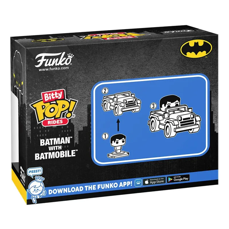 Batman Funko Bitty Pop! Rides: Batman and Batmobile van Funko – cover 5 van 5