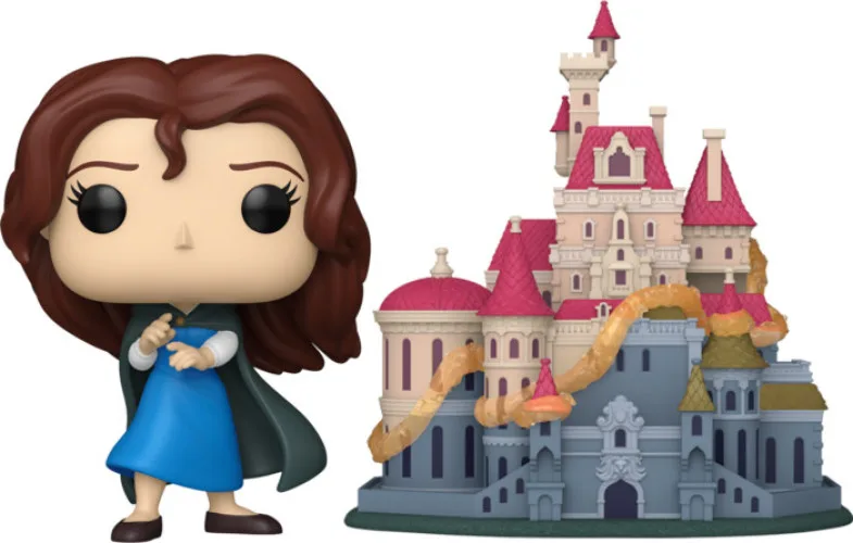 Beauty and The Beast Funko Pop Town Vinyl: Castle with Belle (52) fra Funko – cover
