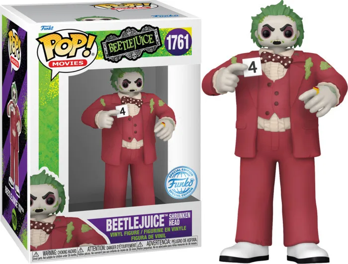 Beetlejuice Funko Pop Vinyl: Beetlejuice (Shrunken Head) by Funko – cover