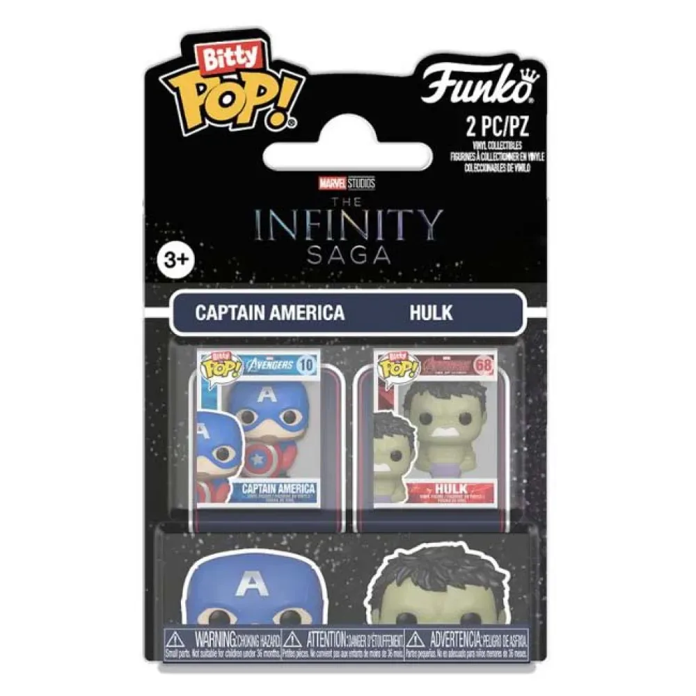 Bitty Captain America & Hulk Figur från Funko – omslag