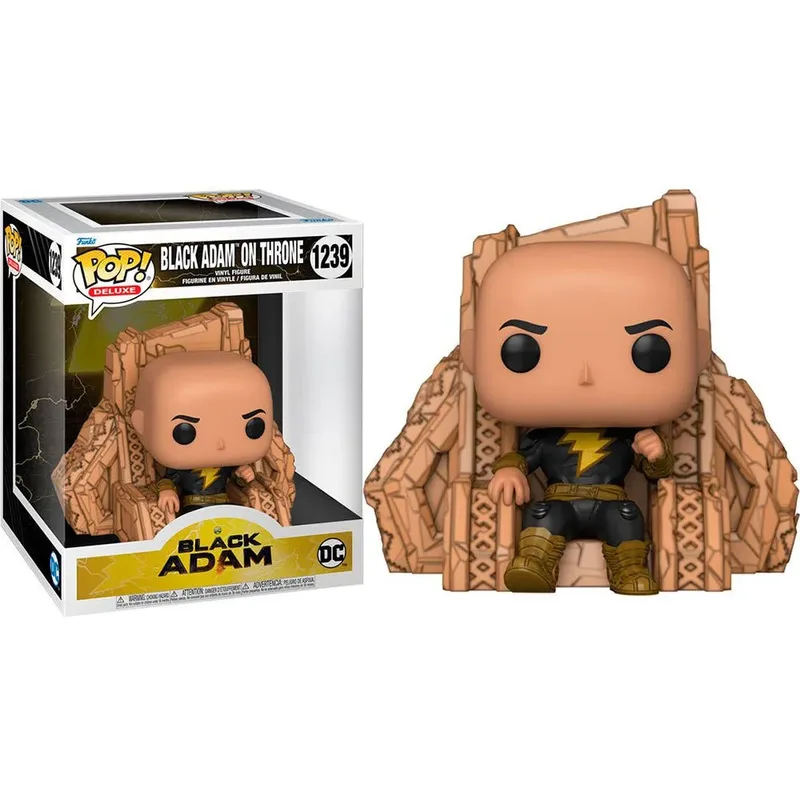 Black Adam Funko Pop Deluxe Vinyl: Black Adam on Throne by Funko – cover 3 of 3