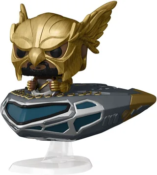 Black Adam Funko Pop Vinyl: Hawkman in Cruiser van Funko – cover 1 van 2