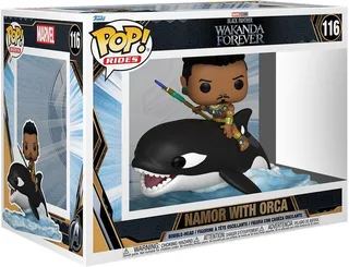 Black Panther Wakanda Forever Funko Pop Vinyl: Namor with Orca van Funko – cover 1 van 2