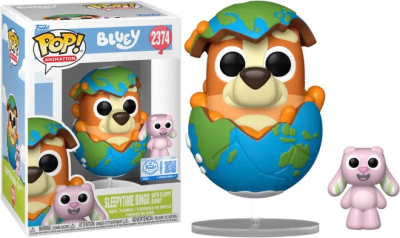 Bluey Funko Pop Vinyl: Sleepy Time Bingo with Floppy Bunny van Funko – cover