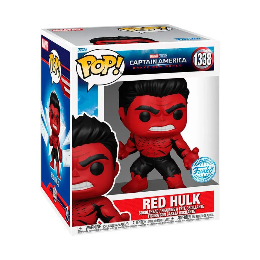 Captain America Brave New World Red Hulk Figur I Superstørrelse fra Funko – cover