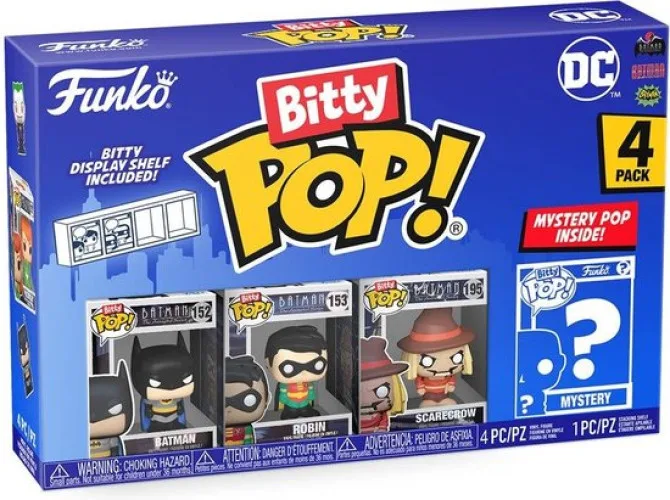 DC Batman Funko Bitty Pop! 4-Pack: Batman / Robin / Scarecrow van Funko – cover 1 van 2