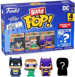 DC Batman Funko Bitty Pop! 4-Pack: Batman / The Riddler / Batgirl van Funko – cover 1 van 2