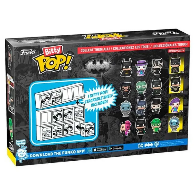 DC Batman Funko Bitty Pop! 4-Pack: Selina Kyle / The Riddler / Batman by Funko – cover 2 of 2