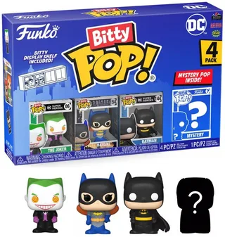 DC Batman Funko Bitty Pop! 4-Pack: The Joker / Batgirl / Batman van Funko – cover 1 van 2