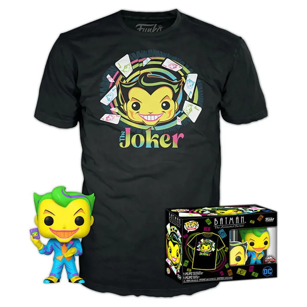 Dc Comics Batman En T-shirt En Exclusief Joker-figuur van Funko – cover