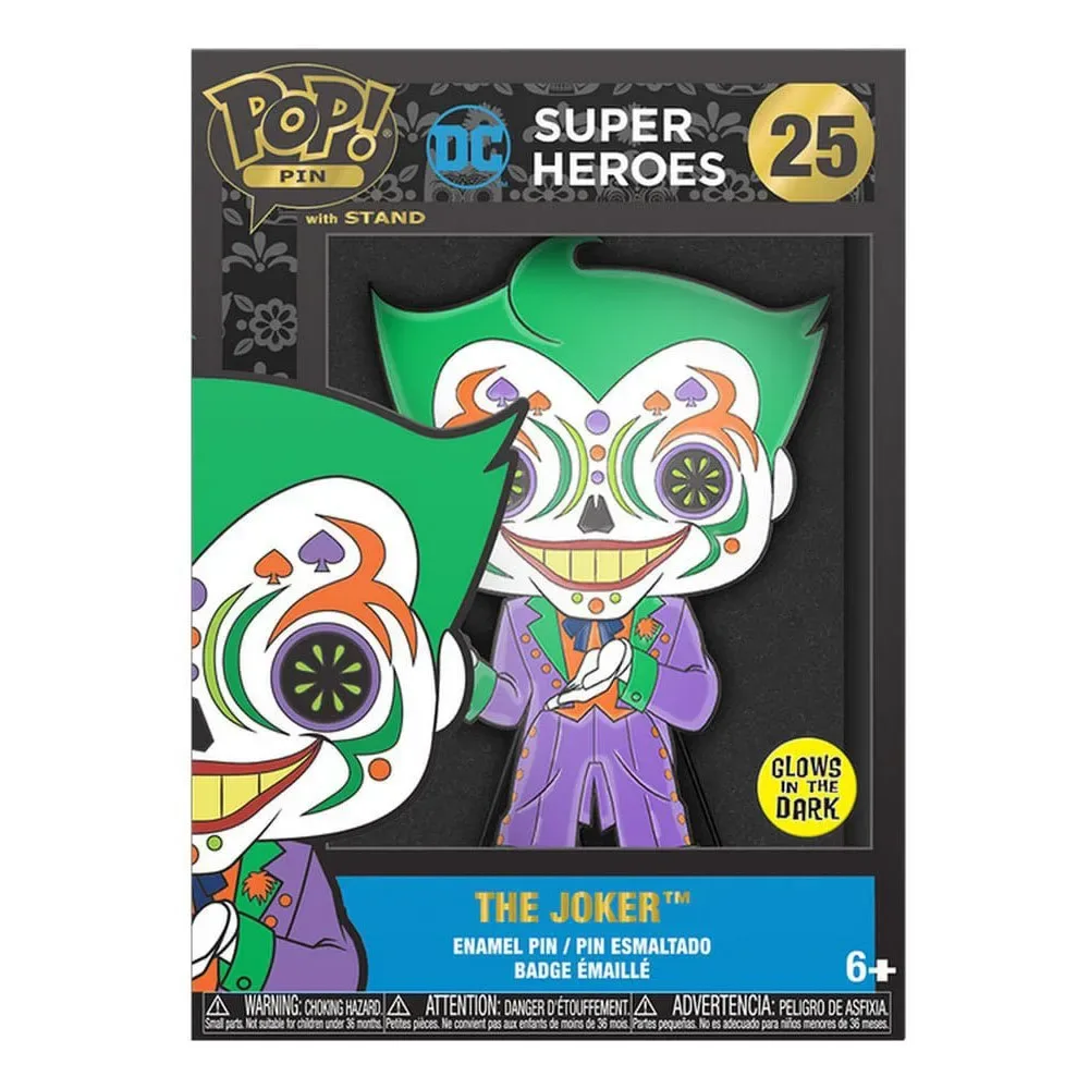 Figurine Pin´s émaillée Joker Dotd De Loungefly Phosphorescente Dc Comics 10 Cm de Funko – jaquette