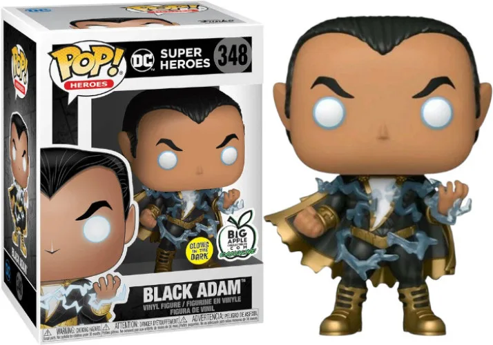 DC Super Heroes Funko Pop Vinyl: Black Adam (Glow in the Dark) de Funko – jaquette