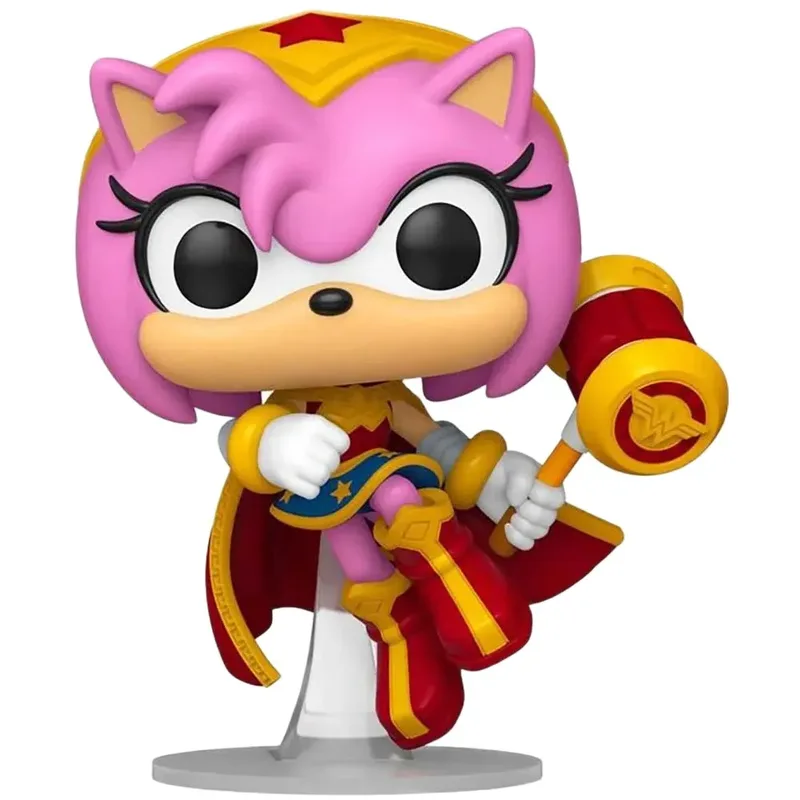 DC x Sonic the Hedgehog Funko Pop Vinyl: Amy (Wonder Woman) van Funko – cover 2 van 2