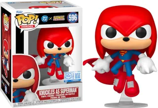 DC x Sonic the Hedgehog Funko Pop Vinyl: Knuckles (Superman) van Funko – cover 1 van 2