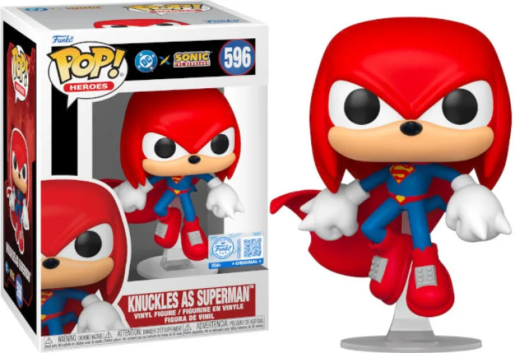 DC x Sonic the Hedgehog Funko Pop Vinyl: Knuckles (Superman) van Funko – cover 1 van 2
