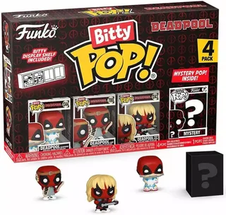 Deadpool Funko Bitty Pop! 4-Pack: Deadpool Sleepover / Deadpool LARP / Deadpool Heavy Metal van Funko – cover 1 van 4