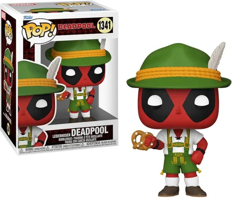 Deadpool Funko Pop Vinyl: Deadpool in Lederhosen van Funko – cover
