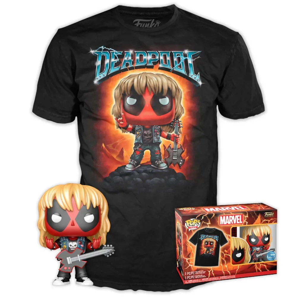 Deadpool Marvel Heavy Metal-figuur En T-shirt Met Korte Mouwen by Funko – cover