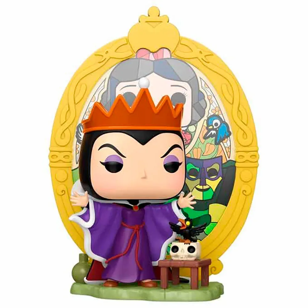 Deluxe Queen Sneeuwwitje En De Zeven Dwergen-kwaadaardige Figuur In Glas-in-loodstijl van Funko – cover