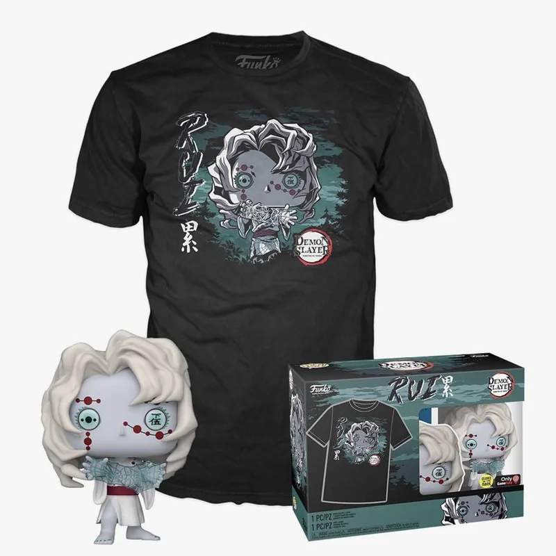 Demon Slayer Funko Pop! Tees & Vinyl - Rui (Exclusive Glow in the Dark Edition) van Funko – cover