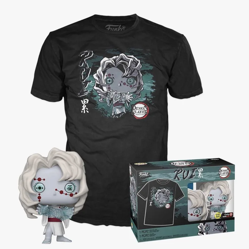 Demon Slayer Funko Pop! Tees & Vinyl - Rui (Exclusive Glow in the Dark Edition) van Funko – cover