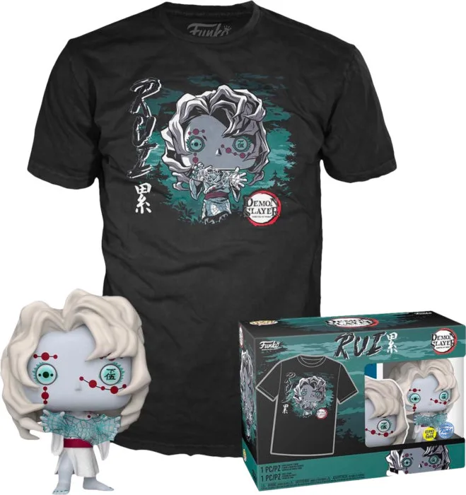 Demon Slayer Funko Pop! Tees & Vinyl - Rui (Exclusive Glow in the Dark Edition) van Funko – cover